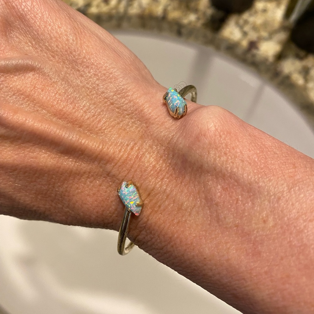 Kendra Scott Opal Translucent Stone Cuff Bracelet - image 6